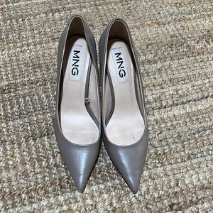Mango Women's Pointed-Toe Pumps in Taupe